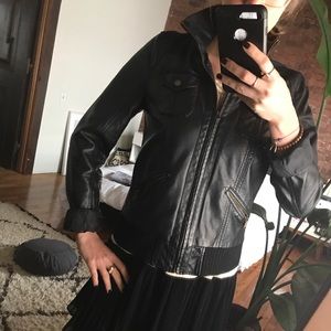 BDG Vegan Leather bomber Jacket
